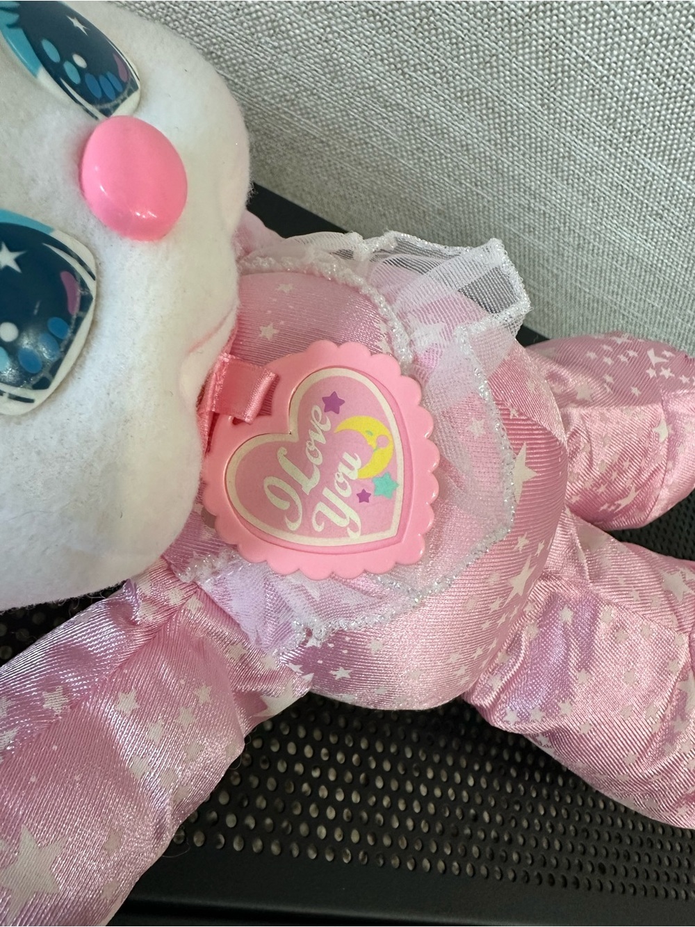 Mattel PJ Sparkles Sparklins Pink Bunny 1989 In box Glow-in-the-dark Rare - Picture 12 of 16